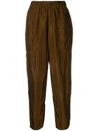 Uma Wang Tapered Cropped Trousers - Brown