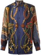 Hermès Vintage Printed Shirt, Adult Unisex, Size: Medium