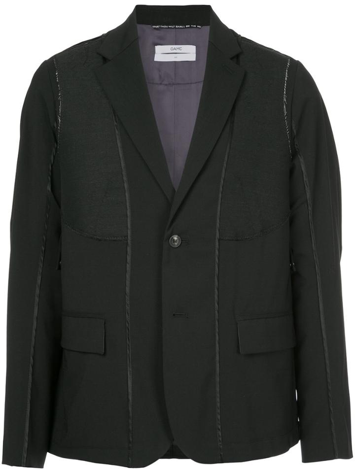 Oamc Panelled Blazer - Black