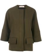 Marni Cropped Sleeve Jacket - Green