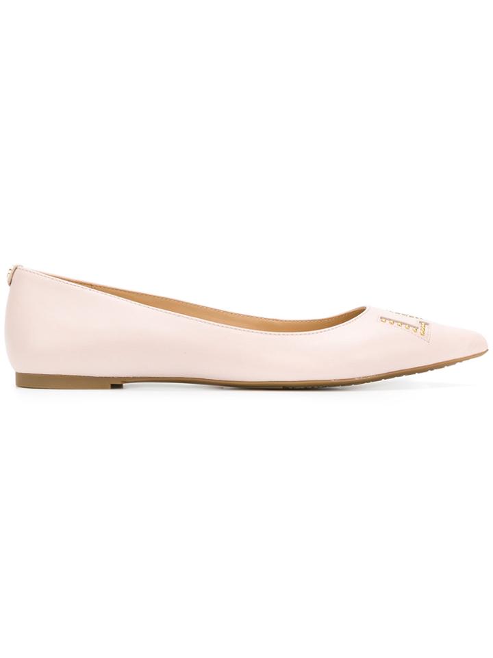 Michael Michael Kors Pointed Toe Ballerinas - Pink & Purple