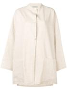 Dusan Front Button Coat - Neutrals