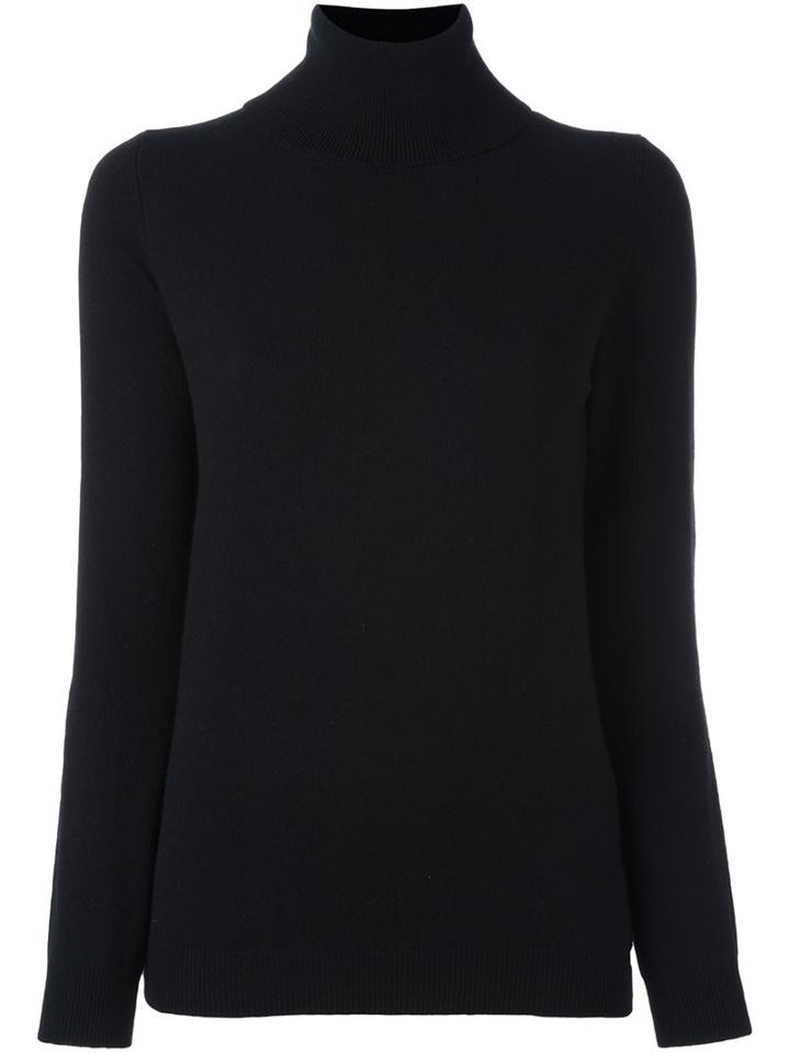 Allude Turtle Neck Sweater, Women's, Size: Xs, Black, Cashmere