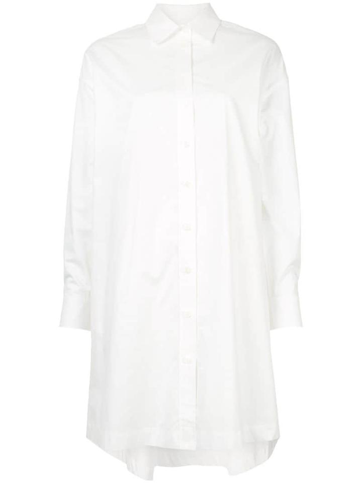 Ck Calvin Klein Oversized Shirt Dress - White