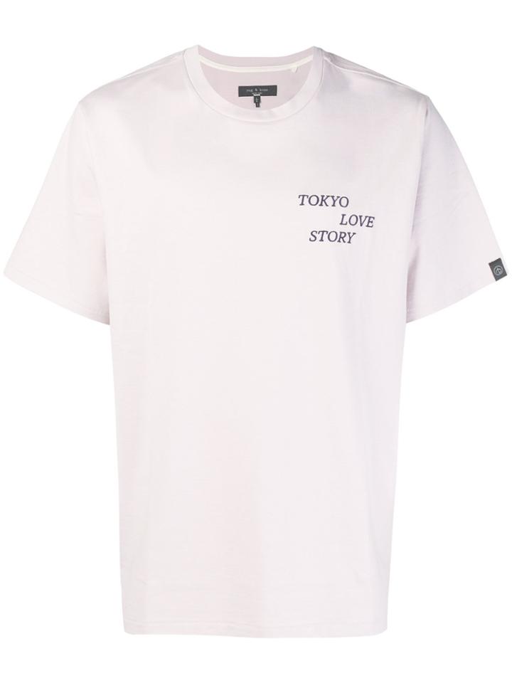Rag & Bone Tokyo Love Story T-shirt - Pink & Purple