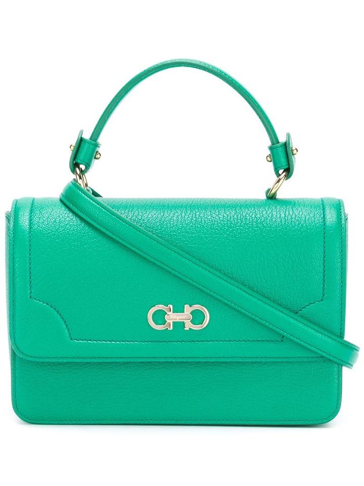 Salvatore Ferragamo Small Double Gancio Tote, Women's, Green