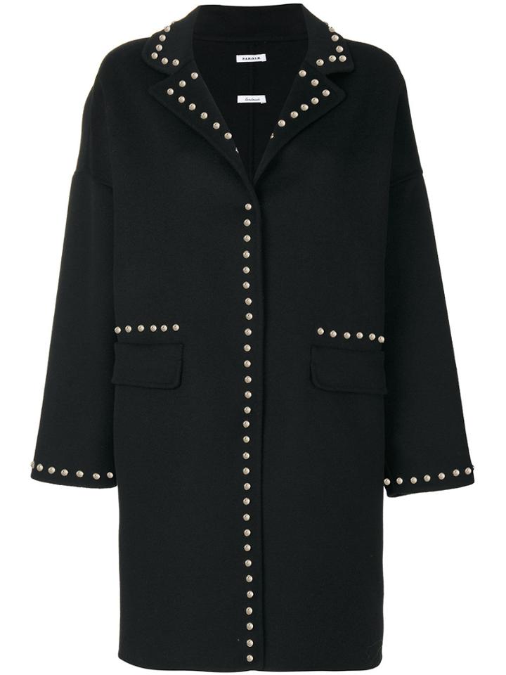 P.a.r.o.s.h. Studded Coat - Black