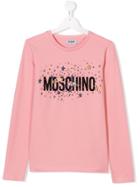 Moschino Kids Teen Logo Print T-shirt - Pink & Purple
