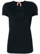 No21 Bow Embellished T-shirt - Black