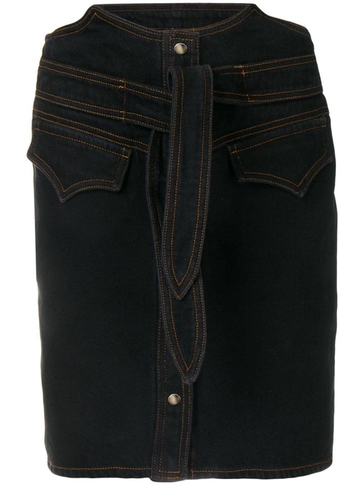 Nanushka Reese Denim Skirt - Blue
