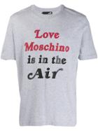 Love Moschino 'love Moschino Is In The Air' T-shirt - Grey