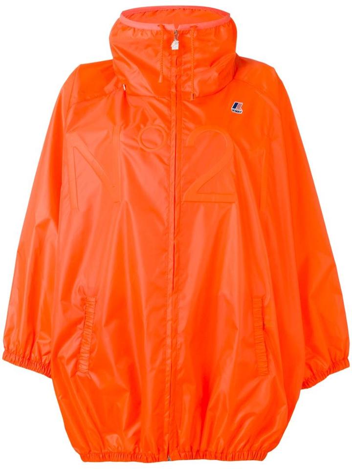 No21 Parka Jacket, Women's, Size: Small, Yellow/orange, Polyester