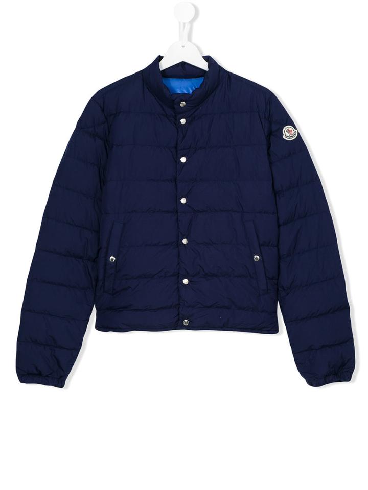 Moncler Kids - Padded Jacket - Kids - Feather Down/polyamide/polyamide-8 - 14 Yrs, Boy's, Blue