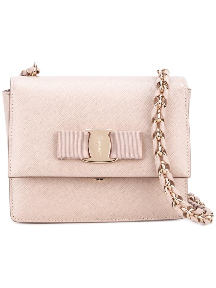 Small Vara Shoulder Bag - Women - Leather - One Size, Nude/neutrals, Leather, Salvatore Ferragamo