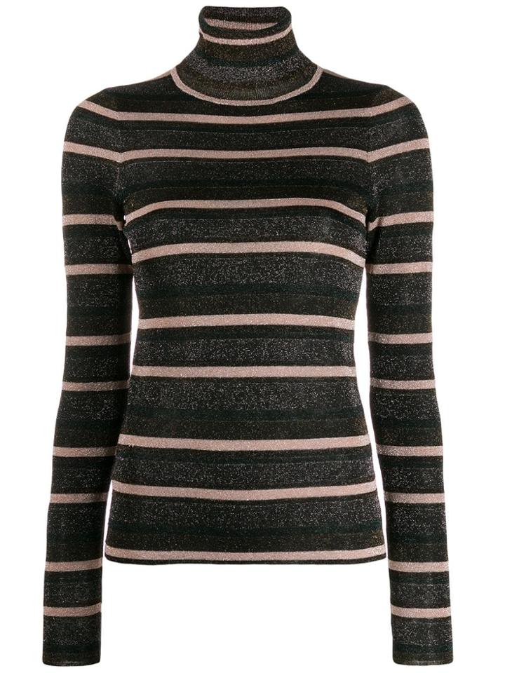 Ulla Johnson Turtle-neck Striped Top - Neutrals