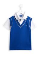 Fay Kids Gilet Front Polo Shirt