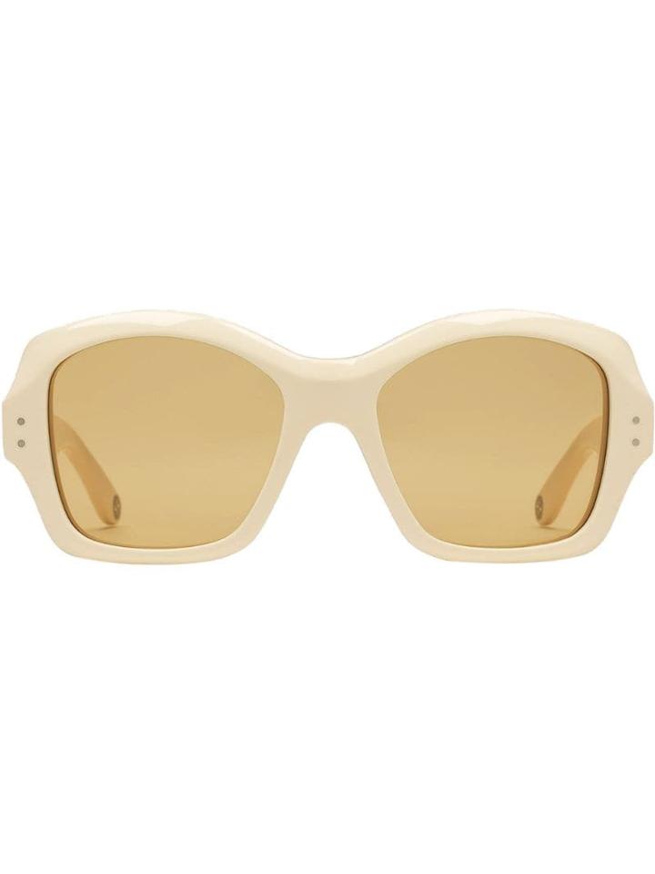Gucci Eyewear Oversized Sunglasses - White