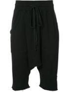 The Squad Drop-crotch Shorts, Men's, Size: Small, Black, Cotton