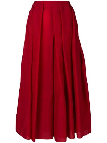 Sara Lanzi Pleated Trousers - Red