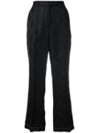 Ter Et Bantine - Jacquard Trousers - Women - Cotton/viscose - 42, Black, Cotton/viscose