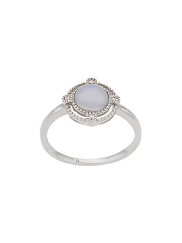 V Jewellery Chalcedony Ring - Silver