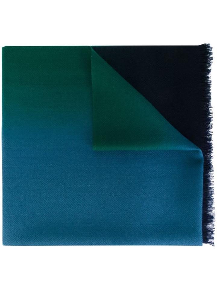 Paul Smith Cashmere Gradient Scarf, Men's, Blue, Cashmere