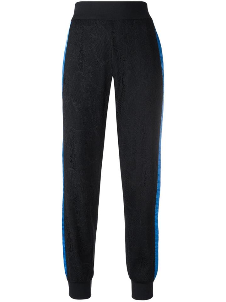 No Ka' Oi Side Stripe Track Trousers - Black