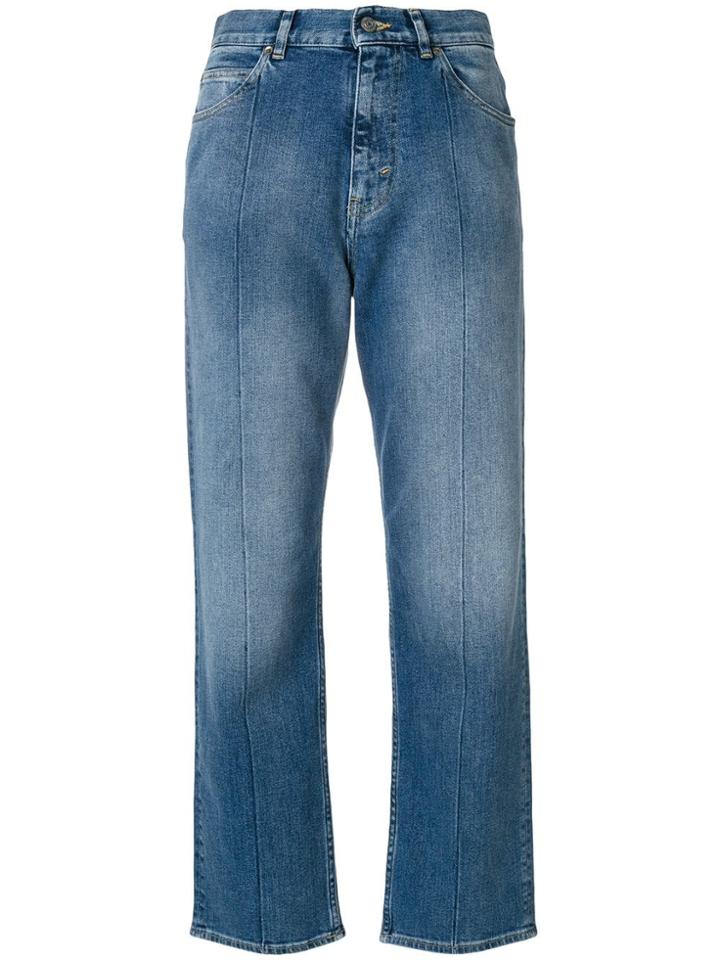 Golden Goose Stonewashed Cropped Jeans - Blue