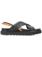 Off-white Industrial Crossover Sandals - Black