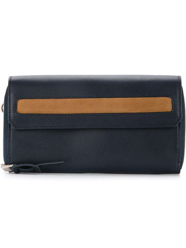 As2ov Vachetta Long Wallet - Blue