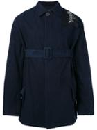 Damir Doma - Jess Belted Coat - Men - Cotton/cupro - S, Blue, Cotton/cupro