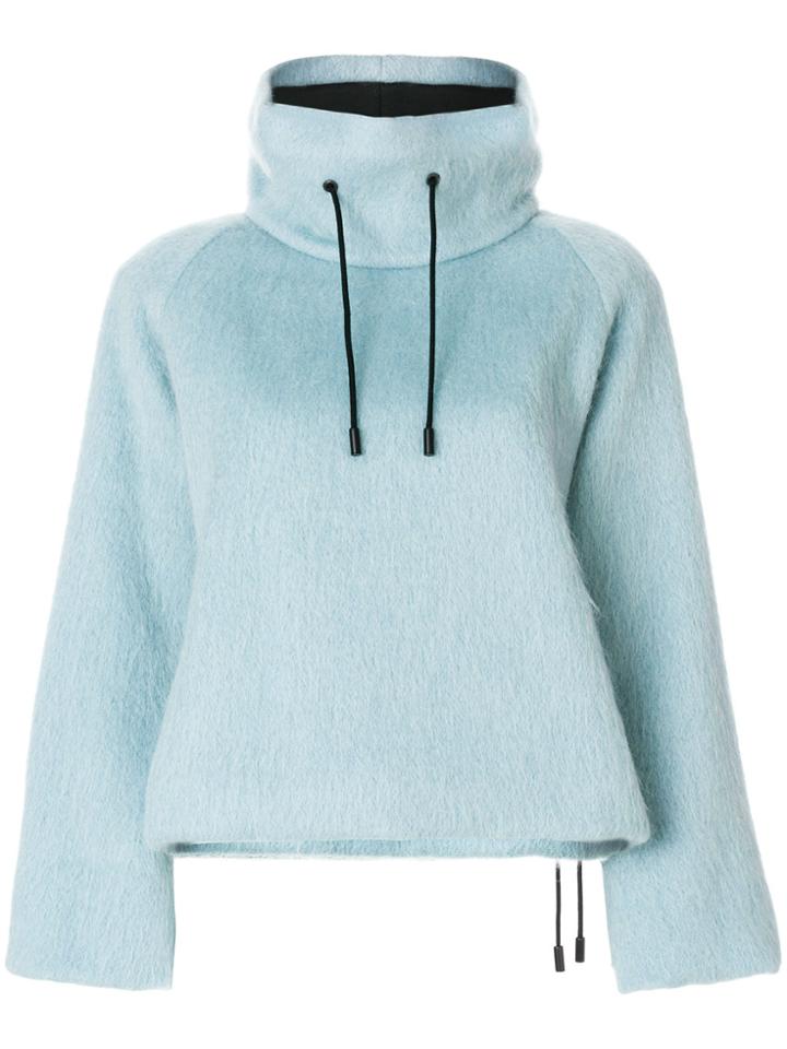 The Reracs Funnel Neck Jumper - Blue