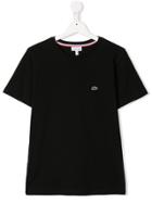 Lacoste Kids Teen Embroidered Logo T-shirt - Black