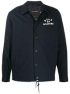 Deus Ex Machina Logo Print Shirt Jacket - Blue