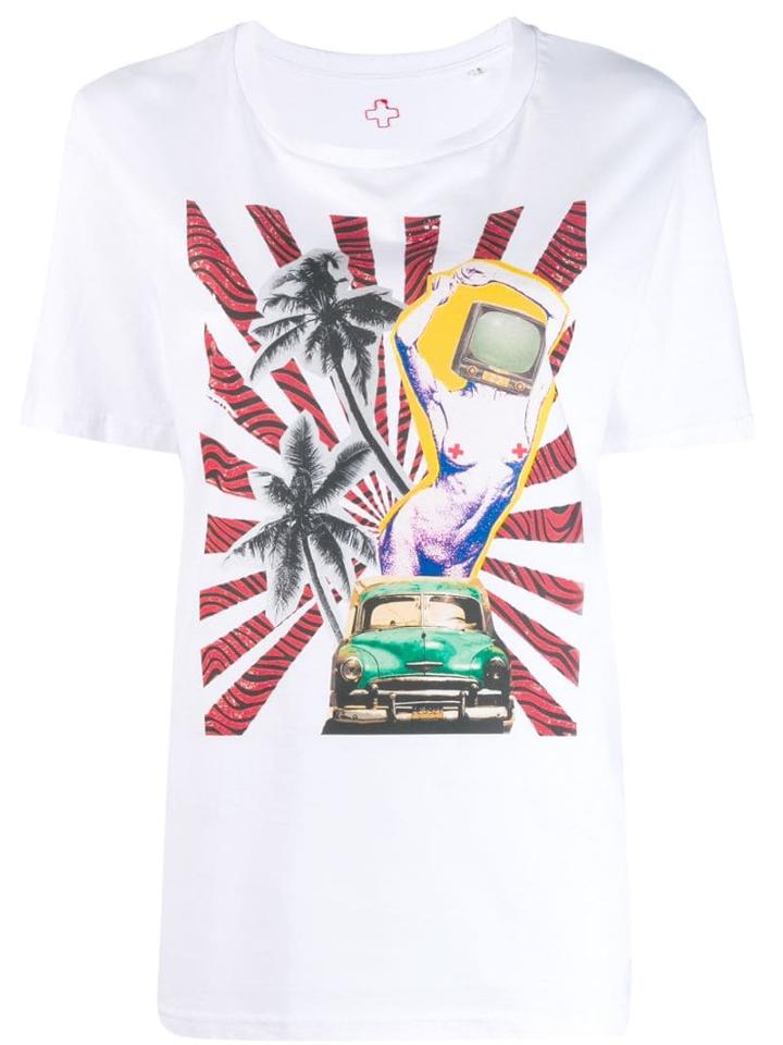 A.f.vandevorst Patchwork Print T-shirt - White