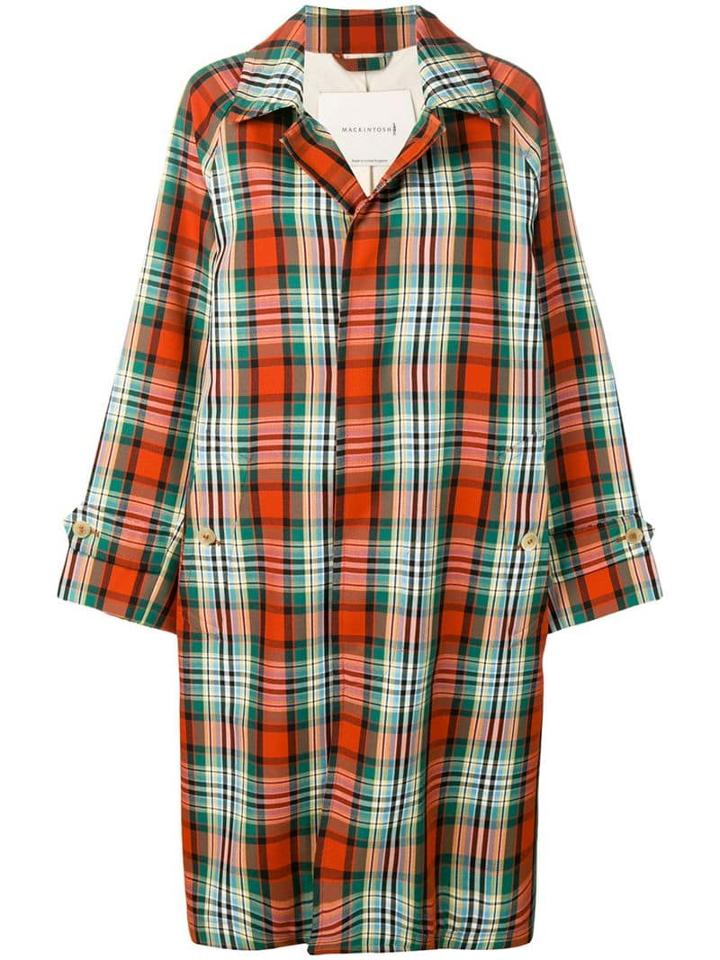 Mackintosh Multi-colour Check Wool Blend Coat Gm-113bs/sh/w -