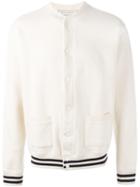 Maison Kitsuné 'teddy' Bomber Jacket, Men's, Size: Small, White, Cotton
