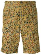 Incotex - Floral Print Chino Shorts - Men - Cotton - 31, Yellow/orange, Cotton