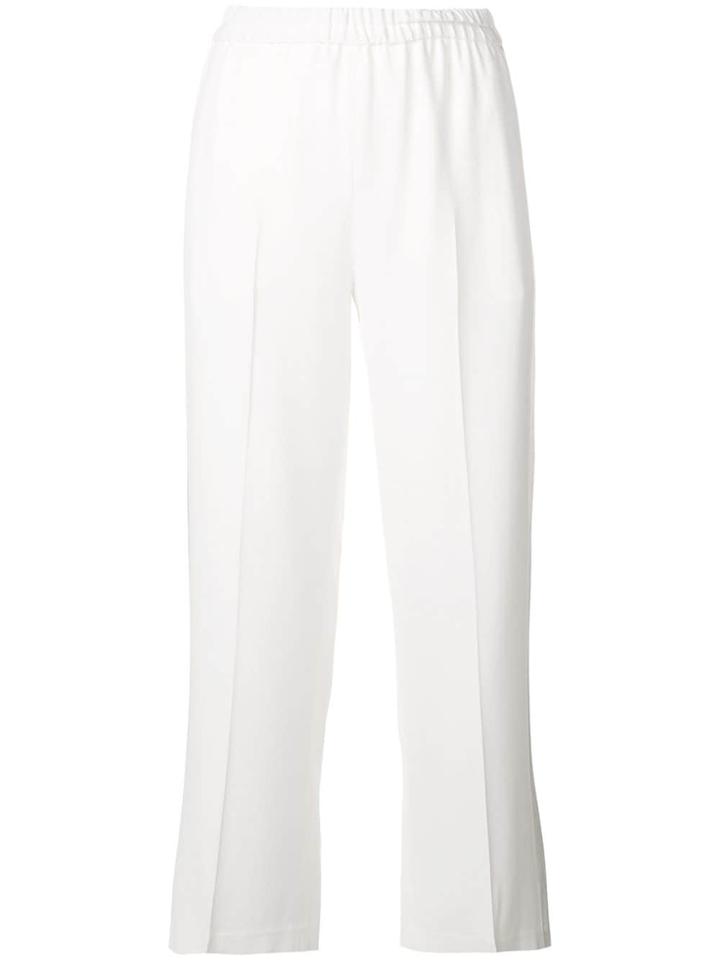 Antonelli Cropped Straight-leg Trousers - White