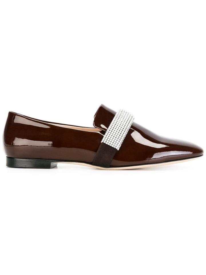 Christopher Kane Embellished Loafers - Red