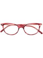 Oliver Peoples Gracette Round Frame Glasses - Red