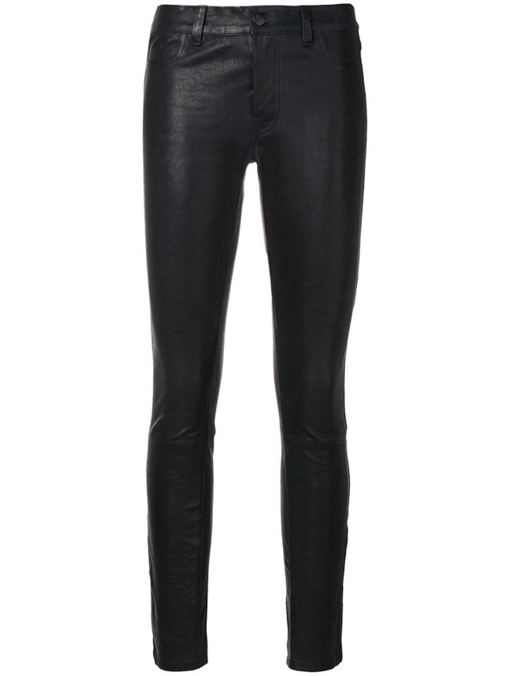 J Brand Mid Rise Stretch Pants - Black