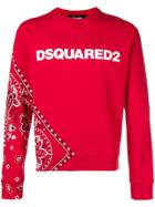 Dsquared2 Bandanna Print Logo Sweatshirt