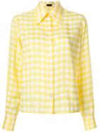 Joseph Plaid Fitted Shirt - Yellow & Orange