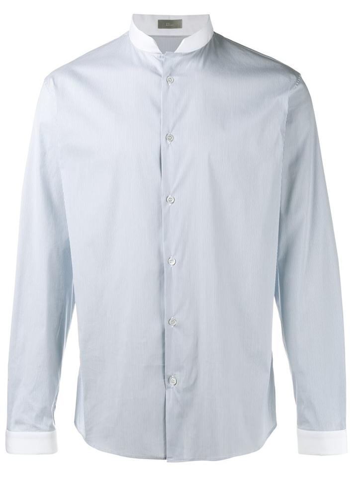 Dior Homme Angular Collar Striped Shirt