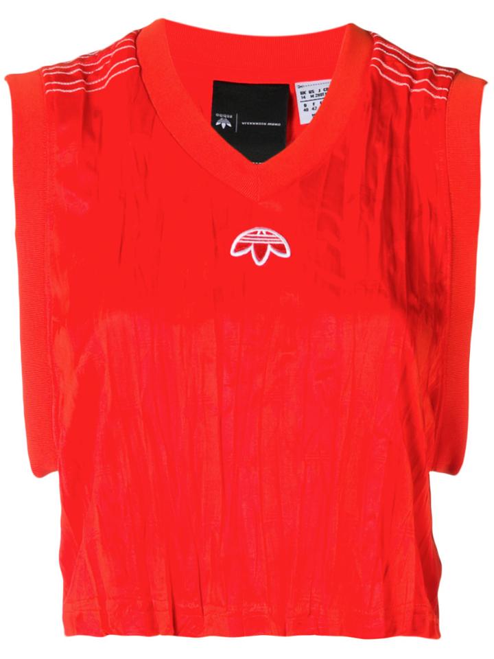 Adidas Originals By Alexander Wang Cropped Tank Top - Yellow & Orange