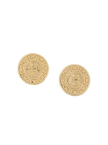 Givenchy Vintage 1980s Vintage Givenchy Statement Round Earrings -