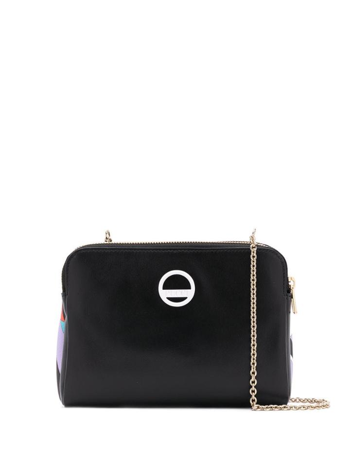 Emilio Pucci Shell Print Double Pouch - Black