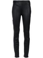 Tufi Duek Leather Skinny Trousers - Black