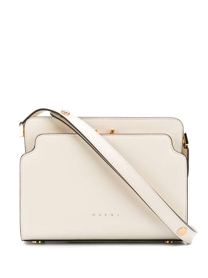Marni Trunk Cross-body Bag - White